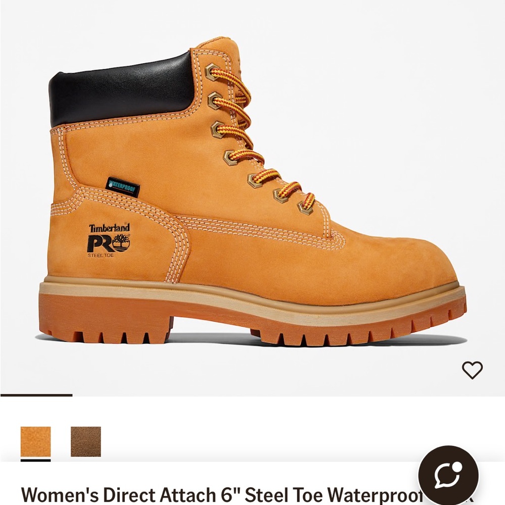 Timberland PRO Women's 6" Steel Toe Boots - Brown and Black